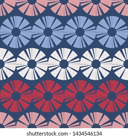 Polka dots seamless pattern. Multicolored. Ethnic print. Boho. Simple design. Vector geometric background. Can be used in printing, textile, wrapping, web-design.