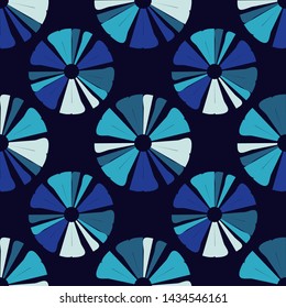 Polka dots seamless pattern. Multicolored. Ethnic print. Boho. Simple design. Vector geometric background. Can be used in printing, textile, wrapping, web-design.