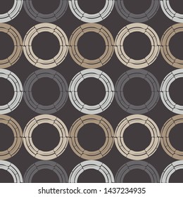 Polka dots seamless pattern. Multicolored. Ethnic print. Boho. Simple design. Vector geometric background. Can be used in printing, textile, wrapping, web-design.