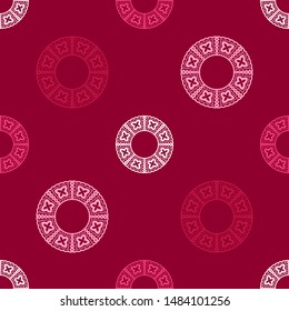 Polka dots seamless pattern. Multicolored. Ethnic print. Boho. Simple design. Vector geometric background. Can be used in printing, textile, wrapping, web-design.