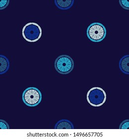 Polka dots seamless pattern. Multicolored. Ethnic print. Boho. Simple design. Vector geometric background. Can be used in printing, textile, wrapping, web-design.