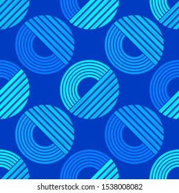 Polka dots seamless pattern. Patterned texture. Geometric background. Vector illustration for web design or print.