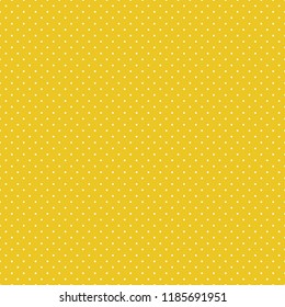 Polka Dots Seamless Pattern - Tiny white polka dots on light orange background