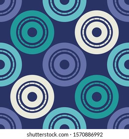 Polka dots seamless pattern. Vector geometric background. Can be used in printing, textile, wrapping, web-design.