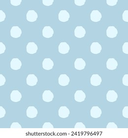 Polka dots snow seamless pattern background Christmas Xmas cute design for textile