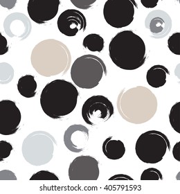Polka dots and stripes. Seamless pattern. Geometric seamless pattern. Cute seamless pattern. Modern seamless pattern. Seamless pattern with polka dots. Seamless pattern brush stroke. Abstract pattern.