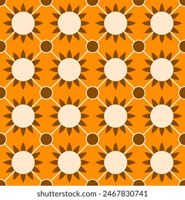Polka Dots Summer Sun Pattern Fabric Design Circle Cross Vector illustration Concept Print Clothing Pants Shirts Necktie Bag, Ethnic Multipurpose cloth Textile industry and more.
