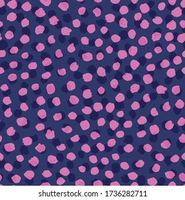 Polka dots, textured spot. Vector repeat. Great for home decor, wrapping, scrapbooking, wallpaper, gift, kids, apparel. 