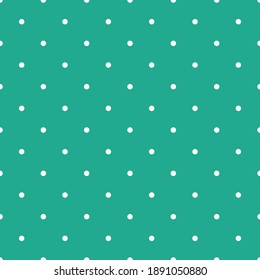 polka dots. turquoise baby repetitive background. vector seamless pattern. classic stylish texture. fabric swatch. wrapping paper. continuous print. design element for textile, apparel, phone case 