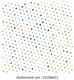 Polka Dots with white Background
