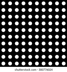 Polka dots white and black
