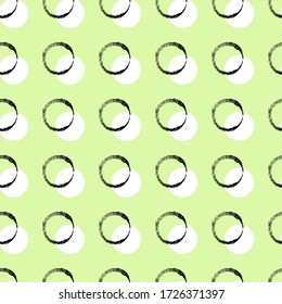 Polka dot.Seamless pattern.Image on a white and colored background.
