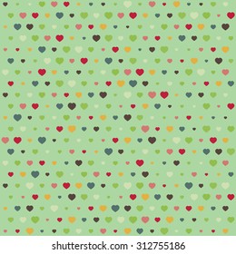 Polka Heart in Background vector