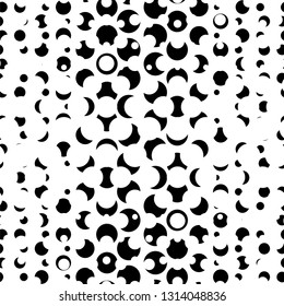 Polka pattern, ball, dot, abstract, seamless vector background.