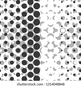 Polka pattern, ball, dot, abstract, seamless vector background.