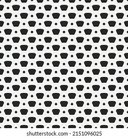 Caja de pillaje de polka hecha de puntos negros y algunas formas. Decorar puntos de polka en vector.