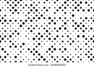 Polka random dots seamless pattern background