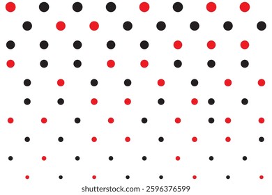 Polka seamless abstract multicolored polka dot and vertical stripes pattern on light background, hand drawn illustration, flat style. Variety polka Design.