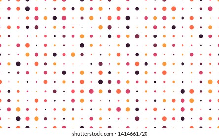 Polka white Dot Pattern. Seamless Vector Background. vector illustration. Colorful palitra