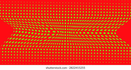 polkadot background colour Firebrick and Green