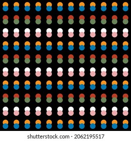 polka-dot color round pattern background texture abstract