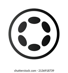 Polkadot Cryptocurrency Coin Icon. DOT Coin Symbol. Cryptocurrency Vector Icon. Flat Vector Illustration - Vector