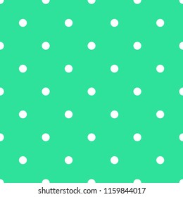 polkadot green background