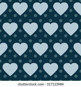 Polka-dot heart pattern