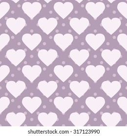 Polka-dot heart pattern