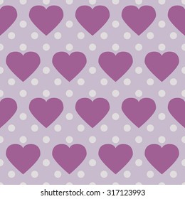 Polka-dot heart pattern