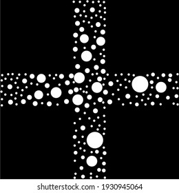 Polkadot Motif Pattern. Circle Ornamental for Interior, Exterior, Carpet, Textile, Garment, Cloth, Silk, Tile, Plastic, Paper, Wrapping, Wallpaper, Ect. Vector Illustration  