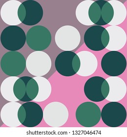  polkadot pattern on green and pink background