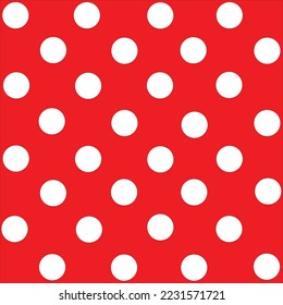 polkadot texture red and white