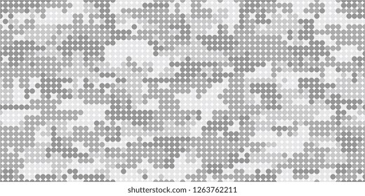Polkadots camouflage background. Seamless pattern vector.
