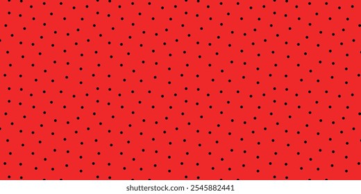 Polkadots pattern on red background. Dot wrapping paper. Decoration idea for surface, backdrop, brochure, greeting, print, invitation, celebration, commercial, advertising, display
