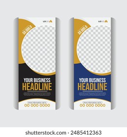 Poll up banner templet, real estate roll up and x banner design.