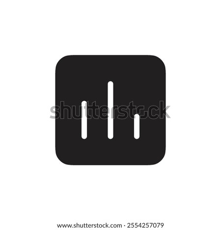 Poll icon Flat line illustration