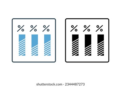 Poll Icon. Icon related to survey. solid icon style. Simple vector design editable