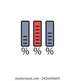 poll icon. vector.Editable stroke.linear style sign for use web design,logo.Symbol illustration.