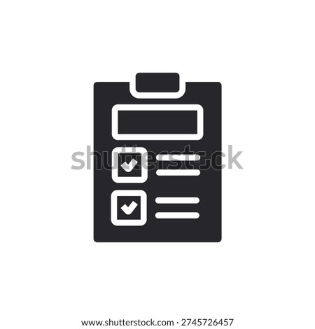 poll icons set outline and Flat Style,transparent background