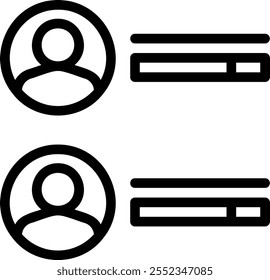 poll line icon illustration vector