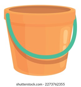 Poll play bucket icon cartoon vector. Swim pool. Water vacation