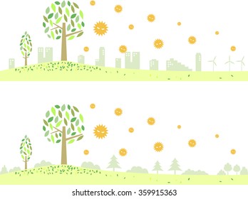 pollen allergy andscape