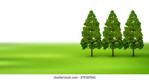 Pollen cedar tree background