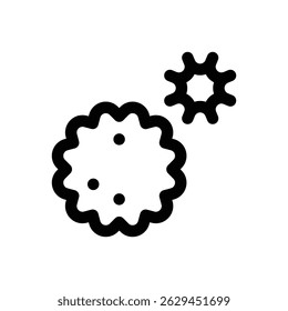 Pollen. Editable stroke vector icon.