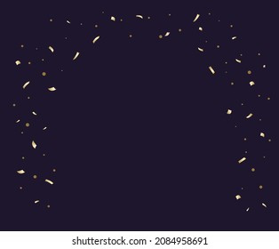Pollen and firecracker sauce for promotions and events illustration set. party, gold, decorate, holiday, event. Vector drawing. Hand drawn style.