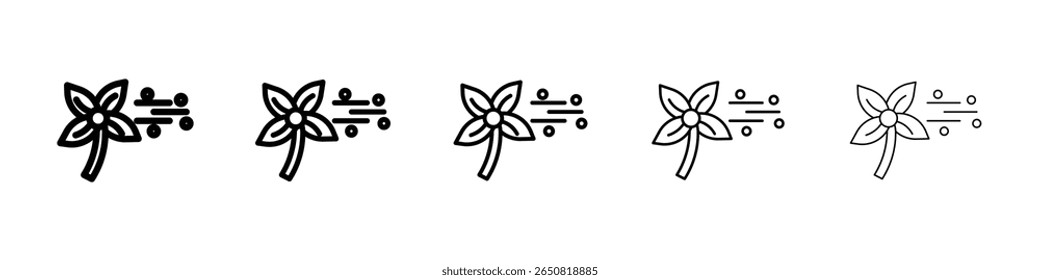 Icono de polen aislado Vector sobre fondo blanco