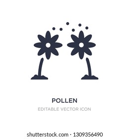 pollen icon on white background. Simple element illustration from Nature concept. pollen icon symbol design.