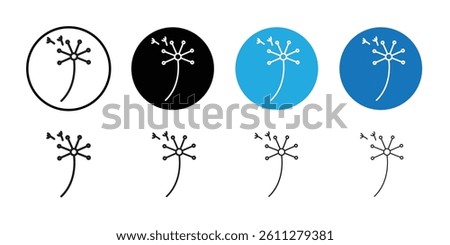 Pollen icon Thin line art collection