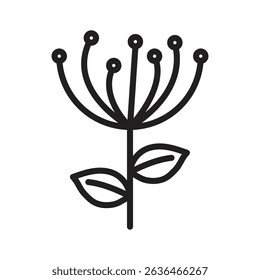 Pollen icon Thin line illustration